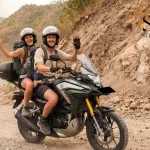 Rent a Honda CB150X STD in Dili, Timor-Leste. Comfortable adventure motorbike with high clearance, ideal for city, highway & rural roads. Helmets included.